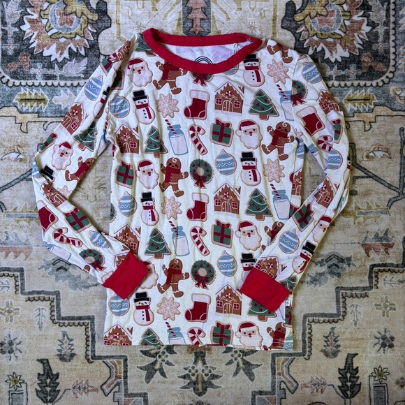 Little Sleepies Other - Emerson and Friends Christmas Holiday Cookie Bamboo Viscose Pajama Top Kids 6/7T